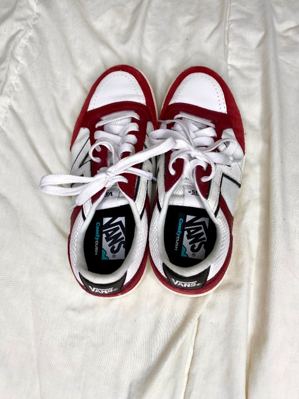 VANS Lowland CC Comfy Cush Pomegranate Red Retro Sneakers